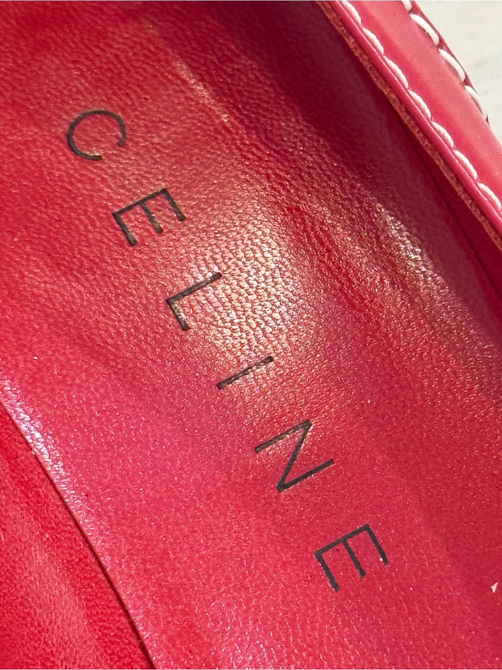Celine Red Leather Kitten heels size 37 - Picture 13 of 13